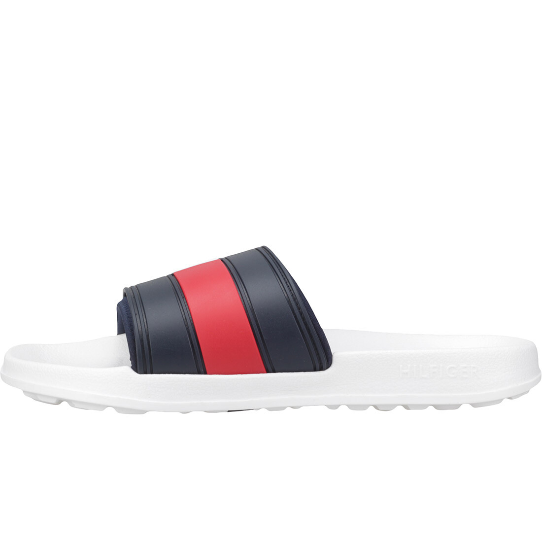 navy tommy hilfiger sliders