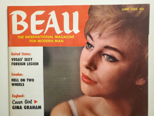 Beau v01n01 June 1966 Vintage Girlie Magazine Cheesecake Risque First Issue - Picture 4 of 17