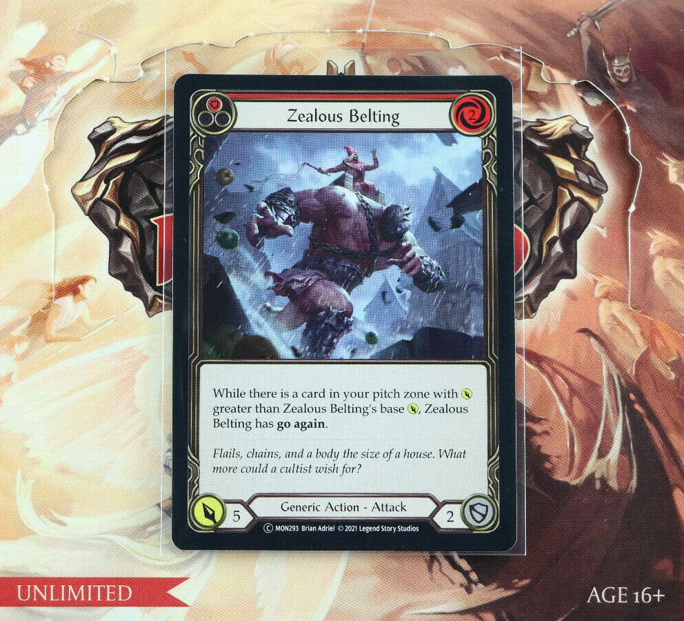 Flesh And Blood Zealous Belting (1) Standard Unlimited MON293