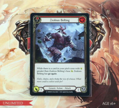 Flesh And Blood Zealous Belting (1) Standard Unlimited MON293