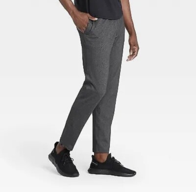 Men s Quick Dry Nylon Jogger Pants All In Motion Dark Gray Choose Size