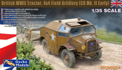 GECKO 1/35 WW2 British WWII Tractor 4 x 4 Field Artillery (C8 MkII Early) - Picture 1 of 1