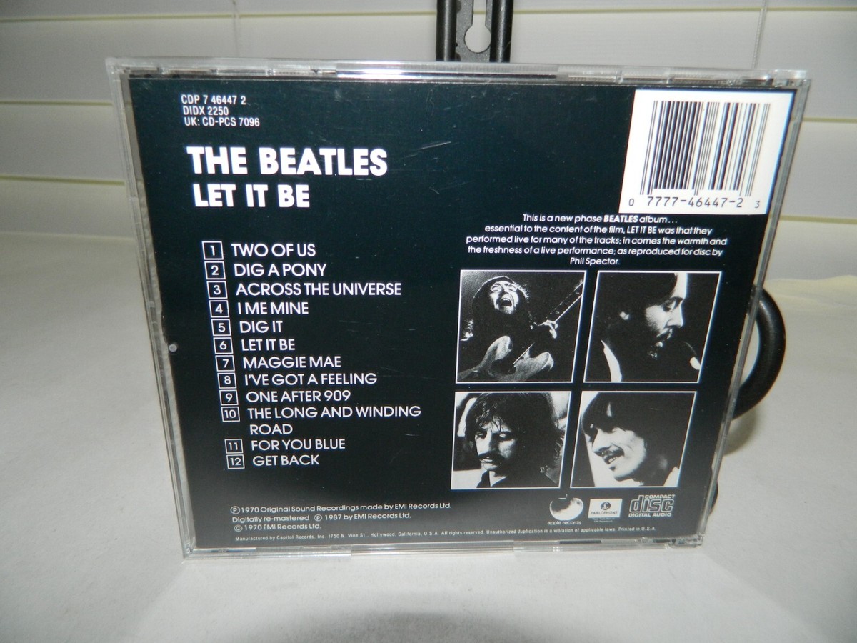 The Beatles Let It Be CD Parlophone CDP 7464472 | eBay
