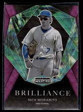 2022 Panini Prizm Draft Picks Brilliance Prizms Purple Wave #14 Nick Morabito