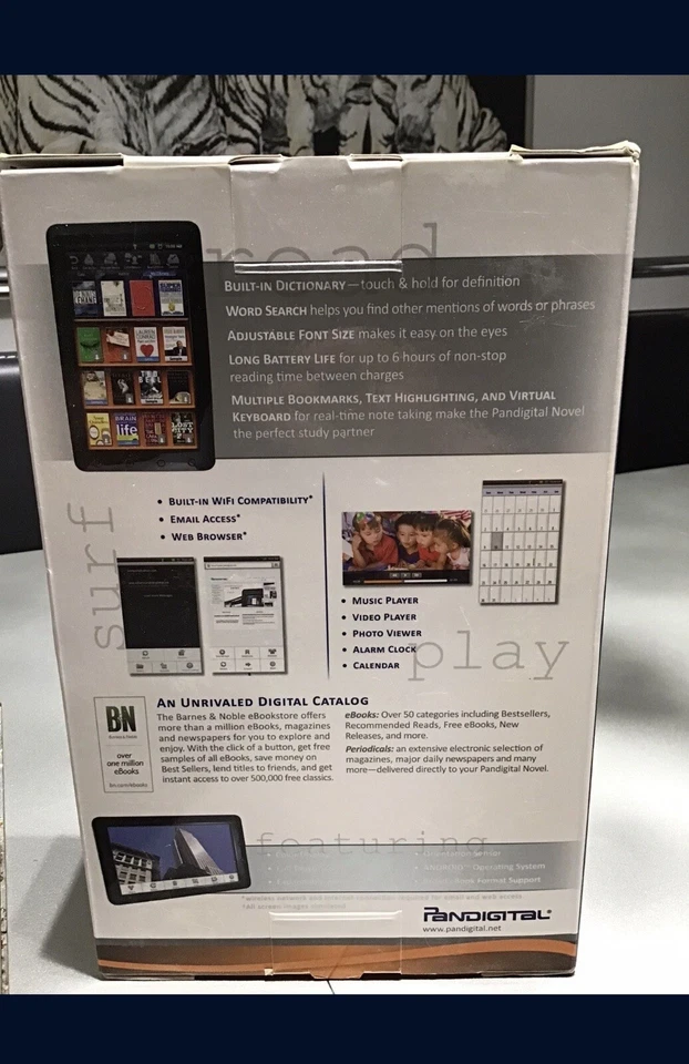 Pandigital Novel 9” Color LCD Multimedia eReader Tablet iPad Barnes & Nobles 📖 - Image 3 of 4