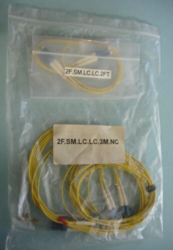 OFNR RoHS RISER 2.0 CORNING CLEAR CURVE OPTICAL FIBER 9/125 2,6,10 FT (3) CABLE