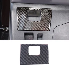 Carbon Fiber Main Driver Storage Box Panel Sticker For Toyota Highlander 2022+