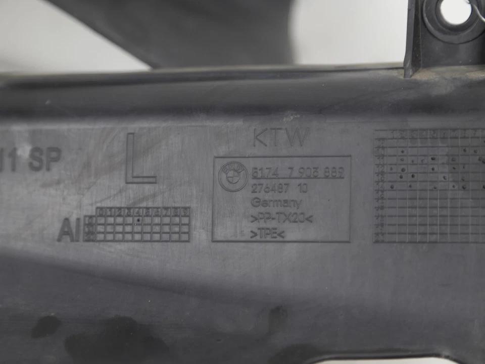 11-16 F10 528I 535I 550I M-SPORT RADIADOR PASAJERO IZQUIERDO Y DERECHO CONDUCTO DE AIRE Foto 4 de 4