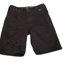 EUC Nearly New Hurley Toddler Black Cotton Blend Chino Classic Walking Shorts -
