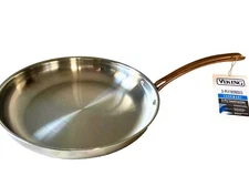 Viking 3-Ply 18/8 Stainless Steel Fry Pan, 12 inch, 40011-3012CHB, Copper Handle