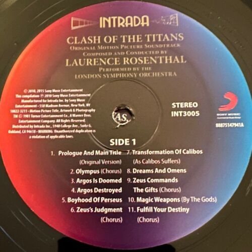 Laurence Rosenthal – Clash Of The Titans Soundtrack, Vinyl LP, Intrada 2015, - Picture 7 of 10