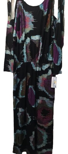 NWT Maxi Dress Size Large Salty Sista Beachy Keen Apparel Beach Tie Dye Print