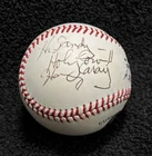 Harry Caray Vintage ONL Giamatti Signed Autographed Baseball Beckett COA BEAUTY