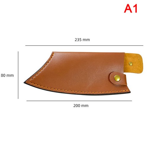 Knife Cover Chef Butcher Kitchen Tools Full Tang Handle Leather Knife Sheath - Picture 10 of 16