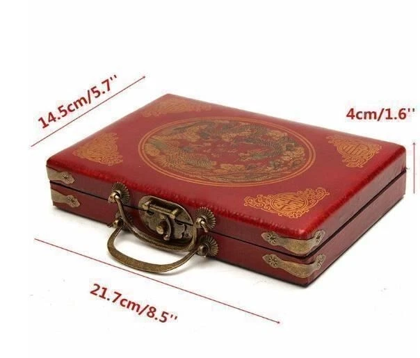 NEW Mahjong game box with 144 tiles Mah Jongg Chinese brettspiele - Image 2 of 4