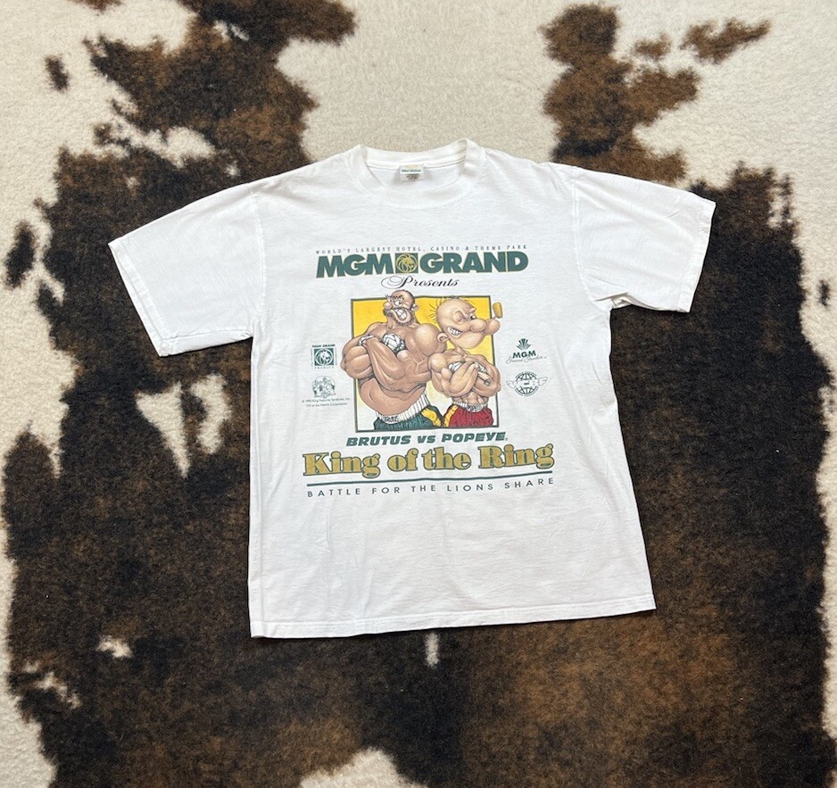 Popeye Shirt M Vintage Brutus Vs Popeye MMA UFC Parody Tee