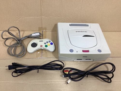 Sega Saturn  HST-3220 Console White Japan ver. working