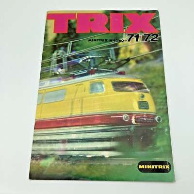 Trix Minitrix Track N 1:160 Model Train Construction Set Catalog 1971/72 German