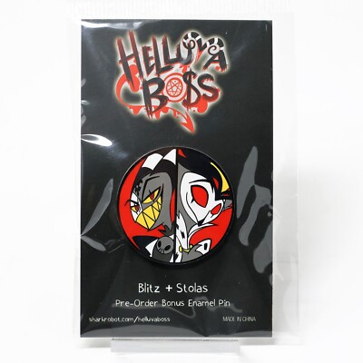 Helluva Boss Premium Blitz + Stolas Duo Plush Pre-Order Bonus Exclusive Pin