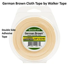 German Brown Cloth Tape 3/4 inch X 12 yard roll by Walker Tape