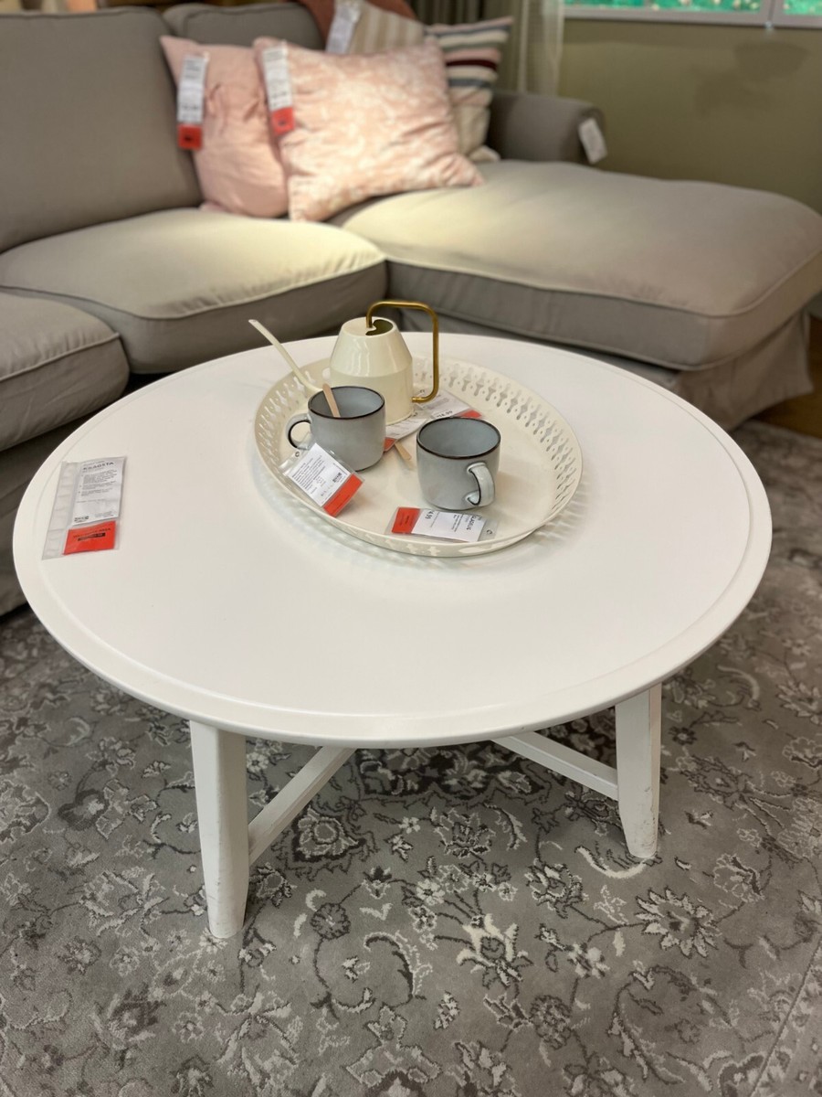 「セール」IKEA KRAGSTA クラーグスタ ローテーブルホワイト 90cm KRAGSTA クラーグスタ コーヒーテーブル, ホワイト, 90 cm - IKEA