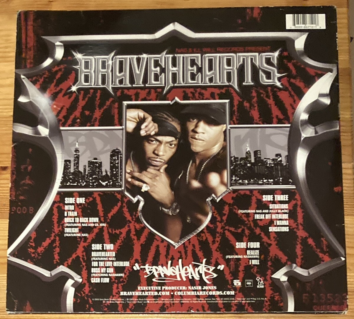 Bravehearted Bravehearts Double Vinyl LP Record 2003 Sony Nas