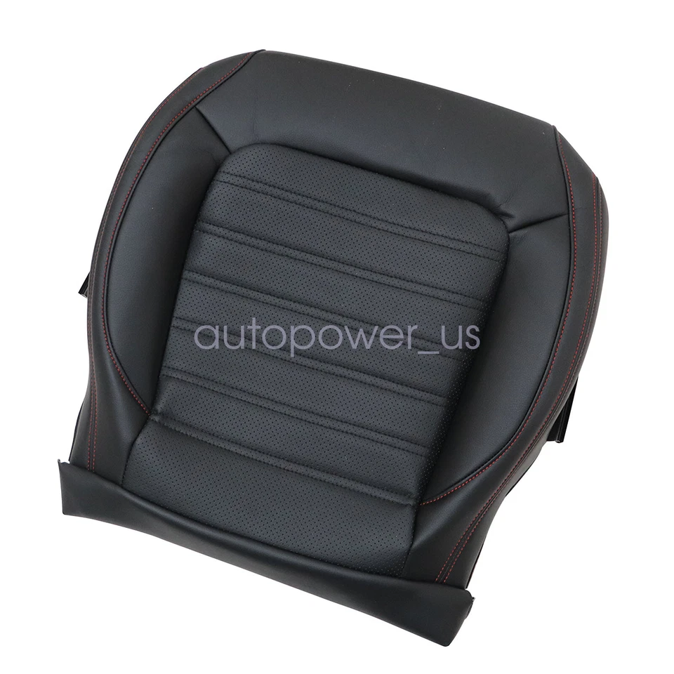 For 2011 to 2018 Volkswagen Jetta GLI Autobahn Driver Bottom Leather Cover Black - Image 3 of 4