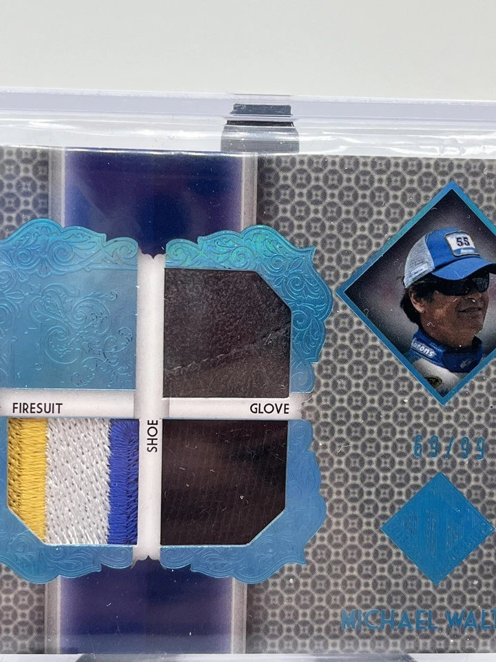 /99 Michael Waltrip #TM-MW 2013 Press Pass Total Memorabilia Blue Triple - Image 3 of 3