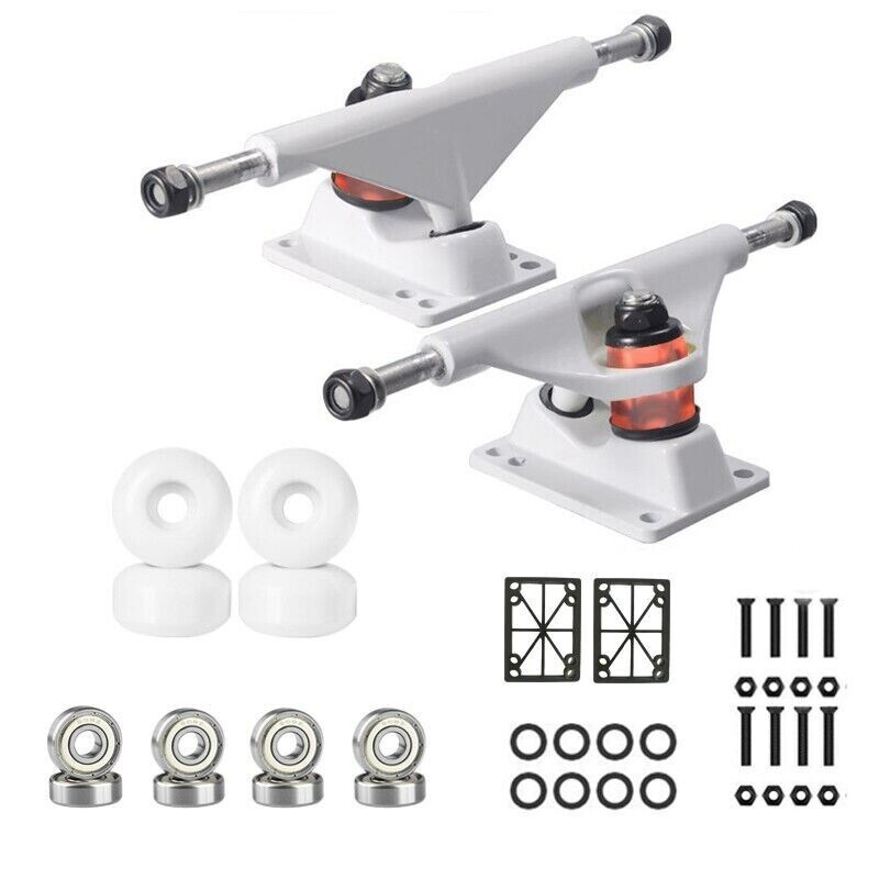 50MM Skateboard Wheels Trucks Combo Set  Skateboarding sports kit bracket