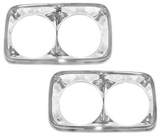 1967 1968 1969 1970 1971 1972 Gmc Truck Chrome Headlight Bezels 69-13045-gmc