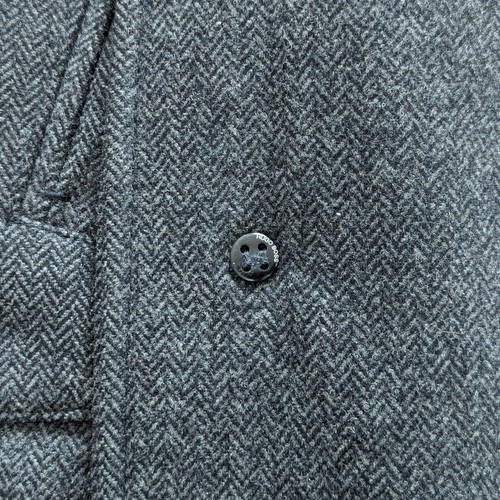 HUGO BOSS Wool Men's Coat Size L (52) Luxury Brand Dark Gray - Picture 9 of 24