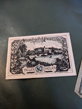 Banknote, Austria, Attnang-Puchheim, 80 Heller, Eglise 1920