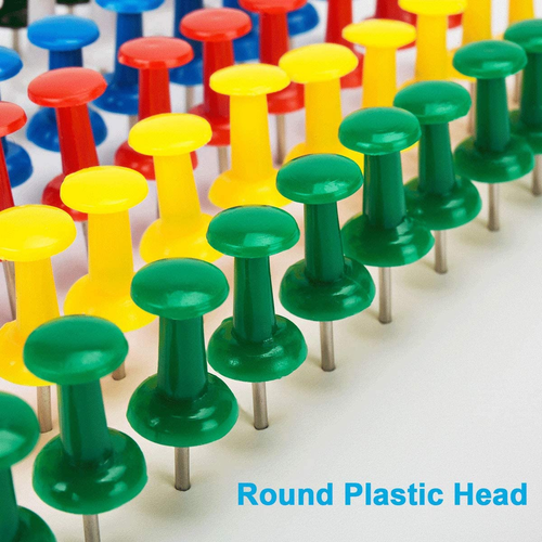 400Pcs Push Pins, Thumb Tacks for Bulletin Board, Stick Pins Thumb Tacks for Cor - Picture 3 of 7