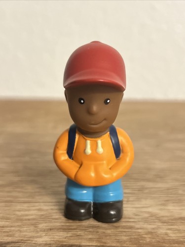 Rev From Light & Sound School Bus Brown Boy 2.5” Action Figure PVC Battat Toy
