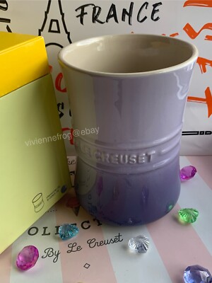 LE CREUSET BLUEBELL BLUE BELL PURPLE PROVENCE SPATULA CROCK