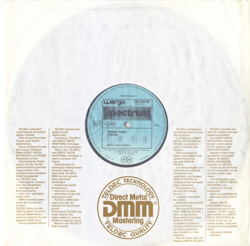 MICHAEL VETTER Tambura Preludes Pro-Vocationes WERGO SM-1041 2LP Gatefold 1982 - Picture 3 of 3