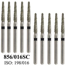 856/016SC Dental Diamond Bur Round End Taper TR Super Coarse High Speed Burs