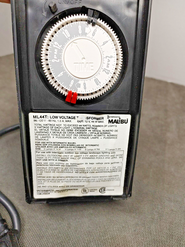 Malibu Intermatic ML44T Low Voltage Landscape Lighting Transformer Timer - Picture 2 of 3