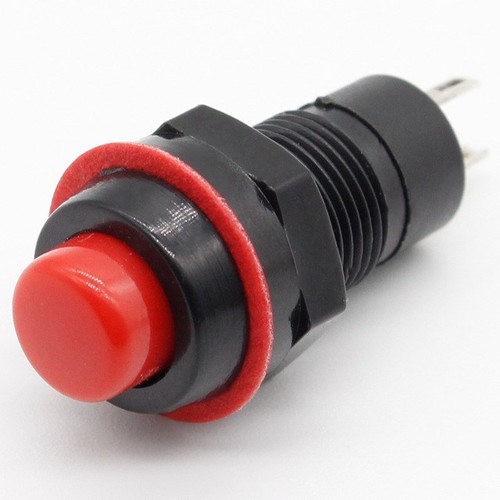 10mm Momentary / Self-Locking 2-Pin Small Round Push Button Switch Normally Open - Picture 4 of 16