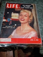Life Magazine April 23, 1956 Jayne Mansfield Broadway's Smartest Dumb Blonde