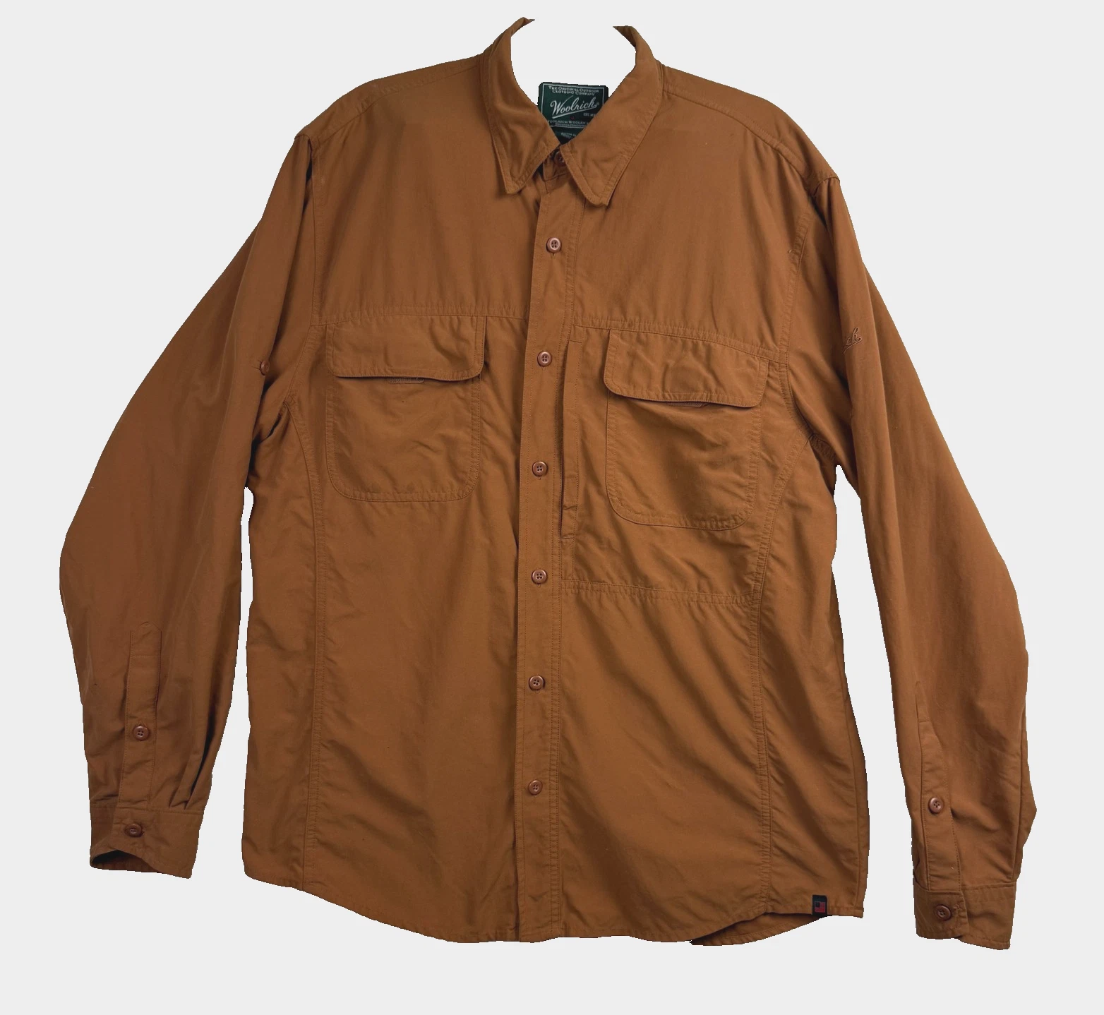 Woolrich Shirt Mens Medium Hazel Brown Nylon Long Sleeve Outdoor Fishing Hiking
Opens in a new windo