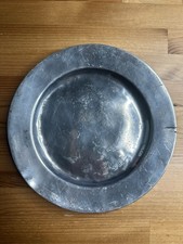 Antique 18th Century Pewter Plate by Jonathan Leach, London –