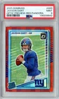 2025 Donruss Jaxson Dart Optic Preview RED PANDORA Rookie RC #400 PSA 9 GIANTS