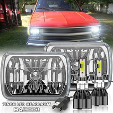 Best Headlights for Trucks DOT 7x6" LED Headlight Hi-Lo H4 for GMC C1500 C2500 C3500 K1500 S15 Pickup Truck