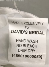 Davids Bridal White Solid Style 795 Nylon Slip Skirt Petticoat Size 14