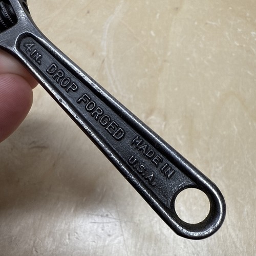 VINTAGE Crescent Tools 4" VERSTELLBARER SCHRAUBENSCHLÜSSEL James Town NY gesenkgeschmiedet - USA - Bild 5 von 19