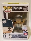 2018 Funko Pop! Vinyl #74 Carson Wentz Philadelphia Eagles NFL Brand New In Box