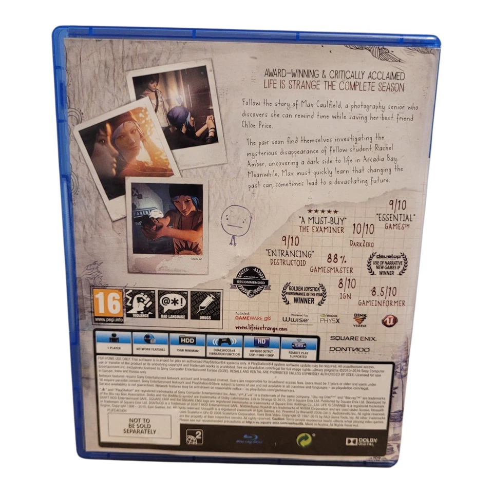 Life Is Strange PS4 Limited Edition Game 32 Page Artbook + Soundtrack CD - Image 4 of 4
