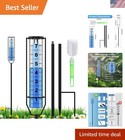 Adjustable Rain Gauge - 7" Tall, Rust-Resistant, High-Stability Design