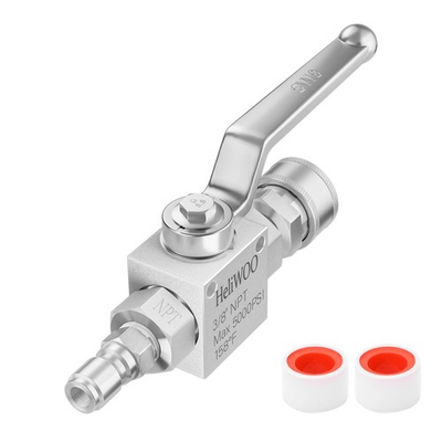 #ad Pressure Washer Ball Valve 3 8 inch Quick Connect for Power Washer Hose $43.46